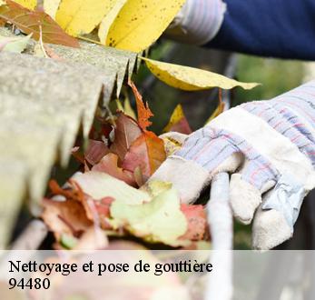 Nettoyage et pose de gouttière  94480